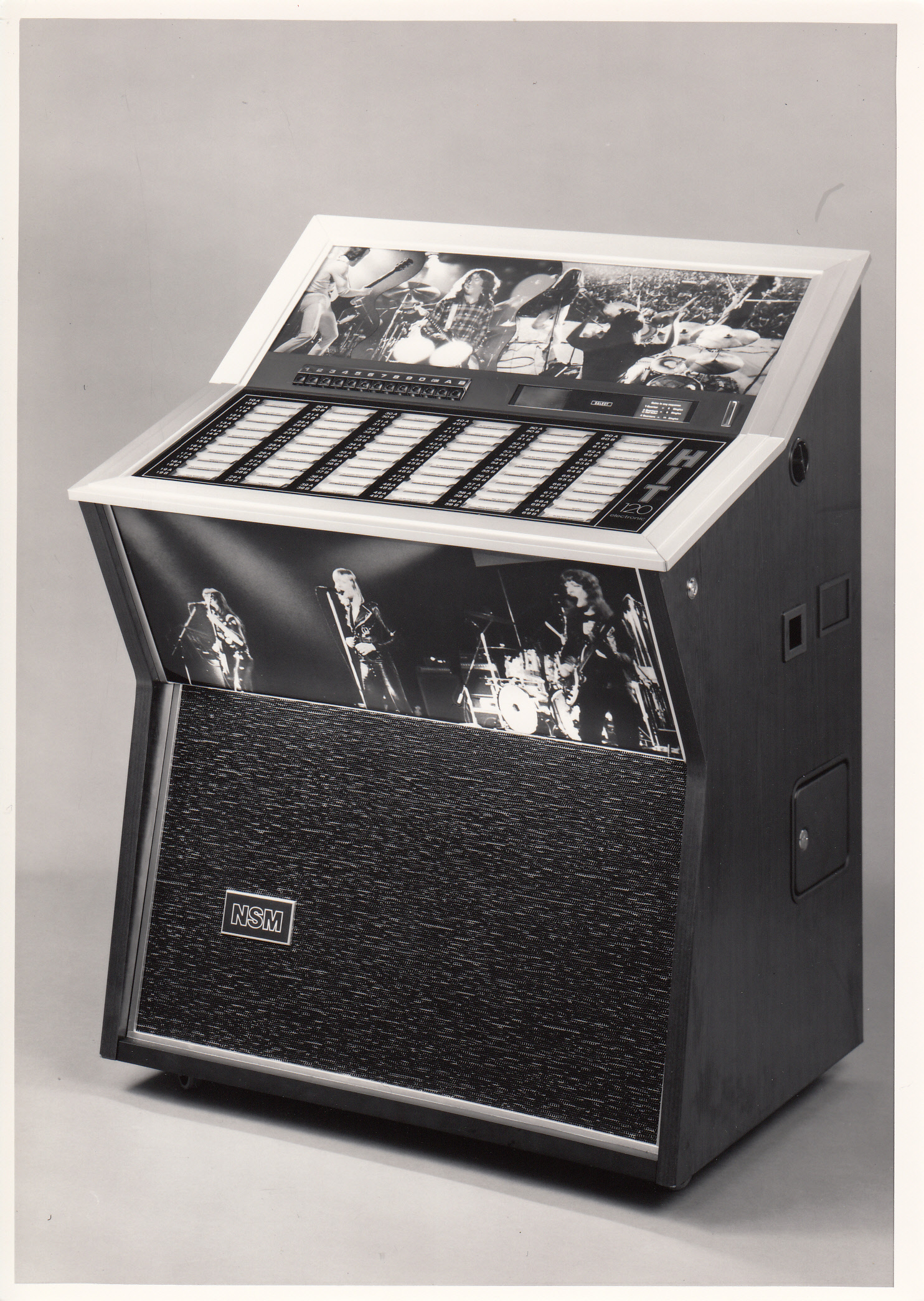 1977 retro wooden classic jukebox